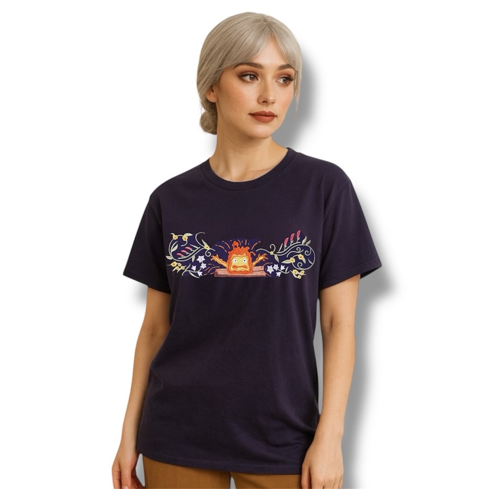 Studio Ghibli Howl's Moving Castle Calcifer Lineup Women's T-Shirt